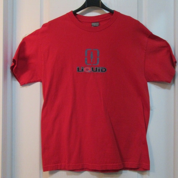 Men Large T shirt Liquid Authentic- - Picture 1 of 5